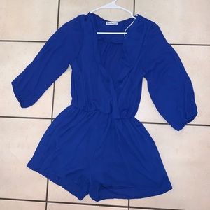 Royal Blue romper long sleeve